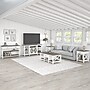 Bush Furniture Key West Console TV Stand, Screens up to 65", Shiplap Gray/Pure White (KWV160G2W-03)~#|#~3FB2AB41-A5D5-429C-8546B43BEAEDAD6B_sc7