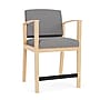 Lesro Amherst Wood Vinyl Guest Chair, Gray (AW1161.WNA-01CHGY)~#|#~3FB81E3B-A9D9-4768-B52683CFFB3E61AA_sc7