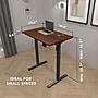 Mount-It! 40"W Electric Rectangular Adjustable Standing Desk, Hazelnut/Black (MI-8036)~#|#~3FC3F55A-207E-42CD-BF63F80294068592_sc7