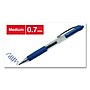 Universal Clear Roller Ball Retractable Gel Pen, Blue Ink, Medium, 36/pack~#|#~3FD1DD53-1743-40E4-B62EE99873468FC0_sc7