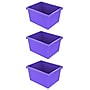 Storex Polypropylene/PP 4 Gallon Classroom Storage Bin, 7.9" x 11.3" x 13.6", Purple, 3/Bundle (STX61481U06C-3)~#|#~3FE66819-08C1-4EEE-B4E8A97CCD952884_sc7