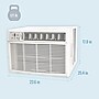 Keystone 230-Volt 23,200 BTU Window Air Conditioner with Remote, White (KSTHW25B)~#|#~400C3268-0CD2-4489-A9438DFE37A65549_sc7