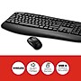 Staples TECH Wireless Keyboard and Mouse Combo, Quiet Typing, Optical Mouse, Black~#|#~4029C6EE-4245-408E-AC6F8218B5602800_sc7
