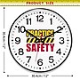 Infinity Instruments Prosaic 12" Quartz Wall Clock, Plastic Case, Battery Powered (14529BK-4587)~#|#~4048A253-80DB-4439-9D115265CA896091_sc7