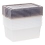 Iris 17 Quart Snap Top Plastic Snap Closure Storage Bin, Clear, 8/Pack (500156)~#|#~404B9AB6-BA3E-45ED-8D62BEC353EEFB5B_sc7