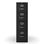 Staples Commercial 4-Drawer Vertical File Cabinet, Locking, Letter, Black, 25"D (25164D)~#|#~404DC583-BDE3-4038-9A2C22D5731A617D_sc7