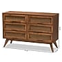 Baxton Studio Barrett 31"H Dresser, 6-Drawers, Walnut Brown (192-11300-HiT)~#|#~406039DB-F6AC-4468-ACA5F253C993E512_sc7