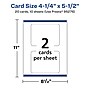 Avery Integrated Cards, 4.25" x 5.5", Glossy White, 20/Pack (95276)~#|#~406C9B41-80E7-46AD-84524F5FA039CAF4_sc7
