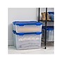 Iris WeatherPro 40 Qt. Latch Lid Storage Bin, Clear/Blue (500202)~#|#~4092DC31-BA33-4071-B32B7884AD6FB770_sc7