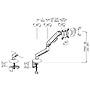 Mind Reader Adjustable Counter-Balance Gas Spring Arm for 13" - 32" Monitor, Black (GARMON-BLK)~#|#~40967D77-D596-486C-A48F324D23F08405_sc7