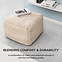 Anji Mountain Cherokee Tawny Fabric Rectangular Pouf Ottoman (AMBPF002-2014)~#|#~40AE7691-CF74-4C22-89B7A2F43C2941D4_sc7