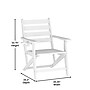 Flash Furniture Tolleson Commercial Grade Adirondack Dining Chair, White (LEHMP203710WHT)~#|#~40C14974-58E8-44A6-800848253C107FE2_sc7