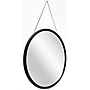 Infinity Instruments Franc II Black Plastic Framed Wall Mirror, 22" (20209BK)~#|#~40C165DC-D7BA-417F-82E379ABEFAC089E_sc7