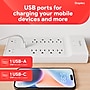 Staples TECH 10-Outlet 2-USB Port Surge Protector, 6', 3000 Joules, White (ST62776)~#|#~40CA8F84-F9FB-4CA2-A0226AA2AF6CFB8D_sc7