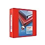Staples Heavy Duty 4" 3-Ring View Binder, D-Ring, Red (ST56299-CC)~#|#~40D75787-7D0A-401C-8A75984A6C4ABD75_sc7