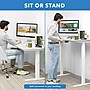 Mount-It! Dual Motor 48"W Electric Rectangular Adjustable Standing Desk, White (MI-18119)~#|#~40DF9777-BEDD-4B7B-8613EFD102138678_sc7
