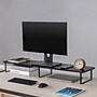 Lorell Quick Install Monitor Riser Stand, Up to 42" Monitor, Black (LLR99556)~#|#~40E2255D-1B6E-4930-94D041B17C585B7C_sc7