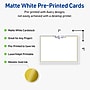 Avery Gold & Navy Border with Florals Matte Blank Card, White, 20/Pack (S00-DNS)~#|#~40E6D44B-FB45-4436-B08089249BAD7A85_sc7