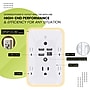 Power by GoGreen 5-Outlet Wall Tap with USB, 5-Outlet, White (GG-53A1C)~#|#~40EFBD44-C344-415C-BF4B1640F55F6DD8_sc7
