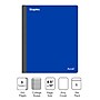 Staples Premium 3-Subject Notebook, 8.5" x 11", College Ruled, 150 Sheets, Blue (ST58330)~#|#~40F9CDF5-AE76-45C4-B194665F1F1B8A36_sc7