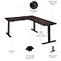 Bush Business Furniture Move 60 Series 60"W L Shaped Adjustable Standing Desk, Black Walnut (M6SL6078BWBK)~#|#~40FAB8B2-4234-45B9-A4D2F7C1F5A21B95_sc7