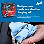 Scott Shop Towels Fabric Cleaning Wipers, 12" x 10", Blue, 200 Wipers/Box, 8/Carton (KCC75190)~#|#~sp106252621_sc7