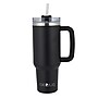 Brentwood Geojug Stainless Steel Double Walled Tumbler Cup, 40 oz., Black (CMB-1200BK)~#|#~41237A35-08FB-4AE4-9DD7BCE3CD17F90A_sc7