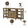 Bush Furniture Key West Console TV Stand, Screens up to 65", Reclaimed Pine (KWV160RCP-03)~#|#~412E5803-5AAE-41D2-826C2D64E9FCE7F1_sc7