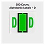 Smead BCCR Labels File Folder Label, D, Light Green, 500 Labels/Pack (67074)~#|#~4155F52C-E23A-4251-A73460588DED775F_sc7