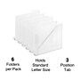 Staples File Folder, 3 Tab, Letter Size, Translucent Clear, 6/Pack (TR11863)~#|#~415EDD1D-0692-4ED9-97419BB3472DD1E1_sc7