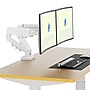 FlexiSpot MA1 Adjustable Dual Arms, Up to 32" Monitors, White (MA1W-D-DP)~#|#~416A96E0-393F-4A5D-8CA01AE4C015D3FF_sc7
