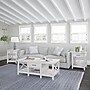 Bush Furniture Key West 20" x 20" End Table, Pure White Oak (KWT120WT-03)~#|#~416B78B3-A65E-4599-900D76169B4692DB_sc7