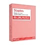 Staples Pastel 30% Recycled Color Copy Paper, 20 lbs., 8.5" x 11", Salmon, 500/Ream (14783)~#|#~41715D9D-613C-4ED7-86595E29C7B57045_sc7