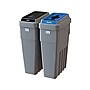 CleanRiver LeanStream Plastic Dual-Stream Recycling Station, 46 Gallon, Gray (LS2-001)~#|#~417D01FF-B0BB-4428-8F052D2515E7A327_sc7