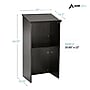 AdirOffice 46"H Floor Standing Lectern with Adjustable Shelf, Black (661-01-BLK)~#|#~41A7B7AA-797F-4139-A4CE429C574FE6B7_sc7