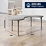 Flash Furniture Wren Half Moon Activity Table, 35" x 65", Height Adjustable, Soft Gray (YUYCX042MOONSGY)~#|#~41ADF03A-072F-4816-937669005B2D93CB_sc7