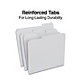 Staples Reinforced File Folders, 1/3-Cut Tab, Letter Size, Gray, 100/Box (ST508895-CC)~#|#~41B5DE68-33A1-44C8-BC1104B634B6392D_sc7