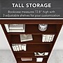 Bush Business Furniture Studio C 73"H 5-Shelf Bookcase with Doors, Hansen Cherry Laminated Wood (STC015HC)~#|#~41C9BBDE-B550-4BC1-8092358CABB16CEB_sc7