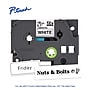 Brother P-touch TZe-241 Laminated Label Tape, 3/4" x 26.2', Black on White~#|#~41D03905-104F-4FCD-95FEEB22C2A79A84_sc7