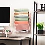 Mind Reader 5-Pocket Metal Mesh Mountable Wall File, Letter Size, Pink (MAGSTACK-PNK)~#|#~41DBB797-2A96-46B7-AA3B058F06BA6B3E_sc7