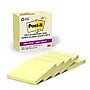 Post-it Recycled Super Sticky Notes, 3" x 3", Canary Collection, 70 Sheets/Pad, 5 Pads/Pack (654R-5SSCY)~#|#~41FBF798-6FE8-47F5-876257016085C5DB_sc7