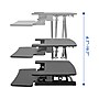 FlexiSpot M7 Series 40"W Manual Rectangular Adjustable Standing Desk Converter, Black (M7-E-40B)~#|#~41FE1352-260E-4D9C-91EDBFB988075CCB_sc7