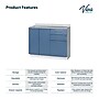 Viva Comfort 36.75'' H x 42" L Exam Room Medical Cabinet, 2-Doors, 3-Drawers, Blueberry (902BASE42NSBL)~#|#~4204DC79-2E61-42FA-BE2F6B9067545F92_sc7