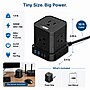 Uncaged Ergonomics Cube 5-Outlet 4-USB Port Surge Protector, 10', Black (PC-B-C)~#|#~4264B042-99BC-4F08-907A7074A7C34FD3_sc7