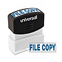 Universal Pre-Inked "FILE COPY" Message Stamp, 9/16 x 1 11/16, Blue~#|#~427183C1-82A8-46A8-B3385C359715A525_sc7