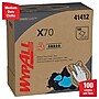 WypAll PowerClean X70 Cloths, 8.34" x 16.8", Blue, 100 Sheets/Box, 10 Boxes/Carton (41412)~#|#~4298968D-AE0E-4665-87DAC515DD45C98D_sc7