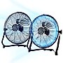 Vie Air 12" Industrial Floor Fan, 3-Speed, Black, 2/Pack (938121967M)~#|#~42AA117A-43A4-4427-A32AE0A208E9629B_sc7