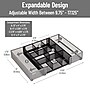 Mind Reader Expandable 10-Compartment Metal Drawer Organizer, Black (DEERX-BLK)~#|#~42AE7289-1F1F-468D-BD354D7981AF7E2A_sc7