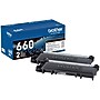 Brother TN660 Black High Yield Toner Cartridge, 2/Pack (TN6602PK)~#|#~42BEC966-53B1-4A70-A8B48FD242EA7E4C_sc7
