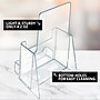 Azar Displays Trifold Brochure Holder, Desktop/Countertop, Top Loading, Clear Acrylic, 2/Pack (252922-2PK)~#|#~430270C0-87C9-4B41-A72D6DF9BA2EA735_sc7